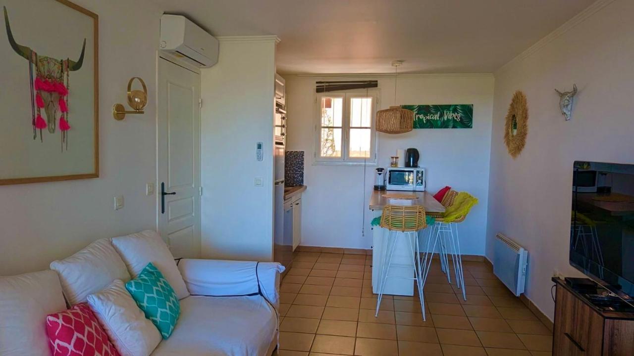 Les Restanques 2150 Vue Mer Grimaud Bagian luar foto